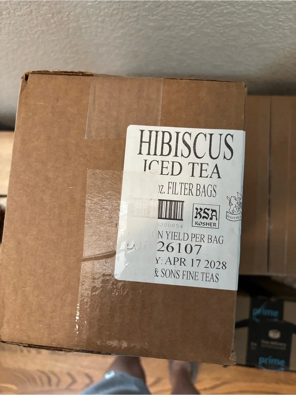 Harney & Sons Hibiscus Fresh Brew Iced Tea - 50 pouches, 1 gallon  ea, Kraft Box